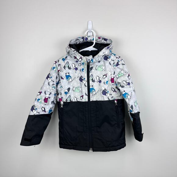 The North Face Kids Freedom Insulated Ski Jacket Tin Grey Winter Critters 5T - Picture 1 of 16